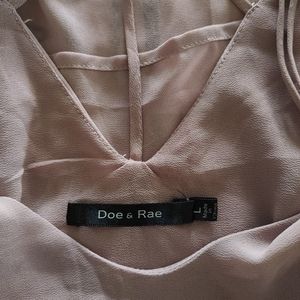 Doe & Rae Mauve Flowy Blouse